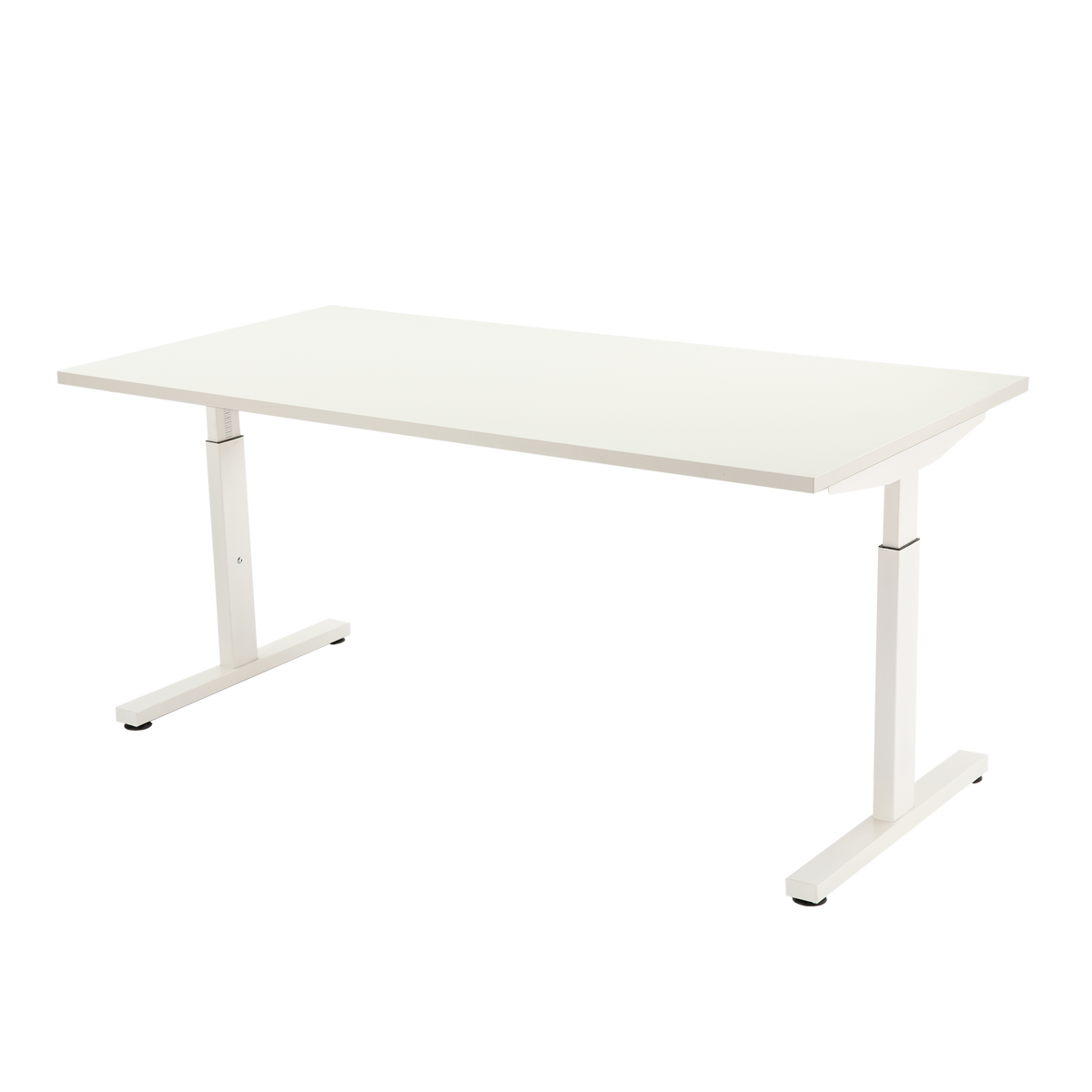 YOOS! Basic bureau Verstelbaar bureau wit blad wit frame