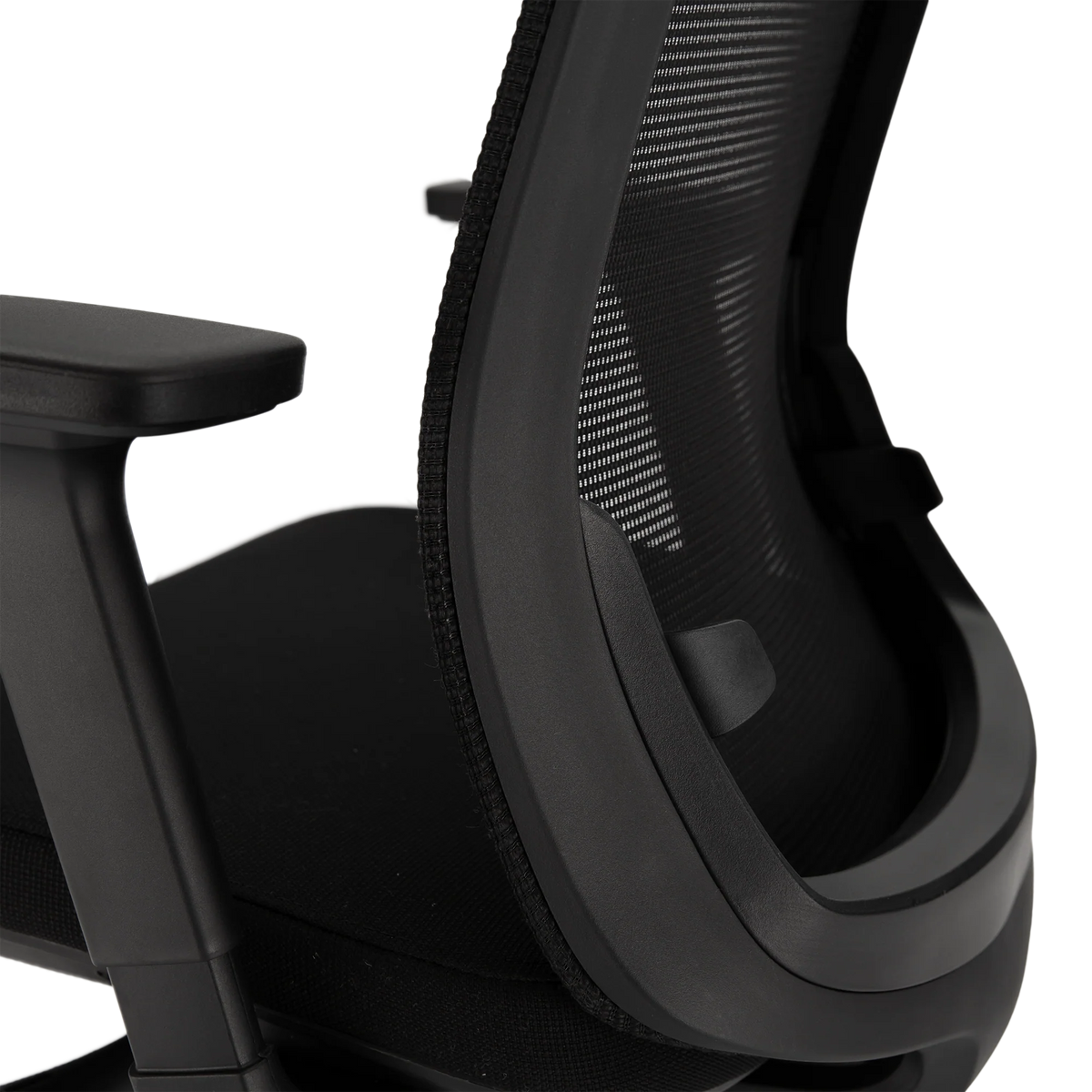Bureaustoel Comfort Plus detailopname lendensteun en armleuningen