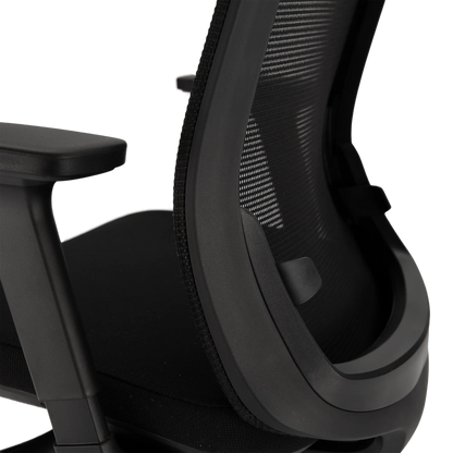 Bureaustoel Comfort Plus detailopname lendensteun en armleuningen