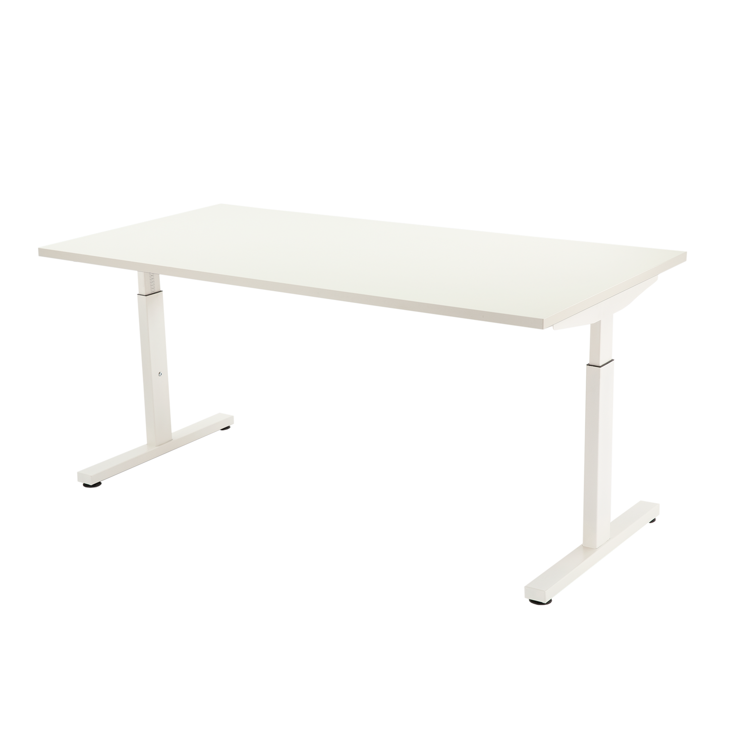 YOOS! Basic Workspace Verstelbaar bureau wit blad wit frame