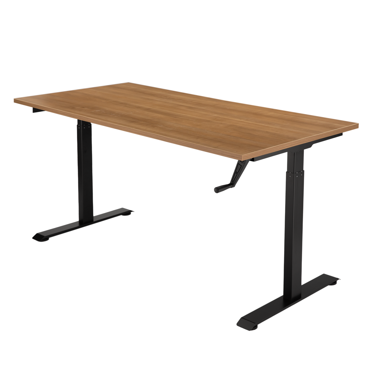 YOOS! Essential Bureau verstelbaar bureau havanna blad zwart frame