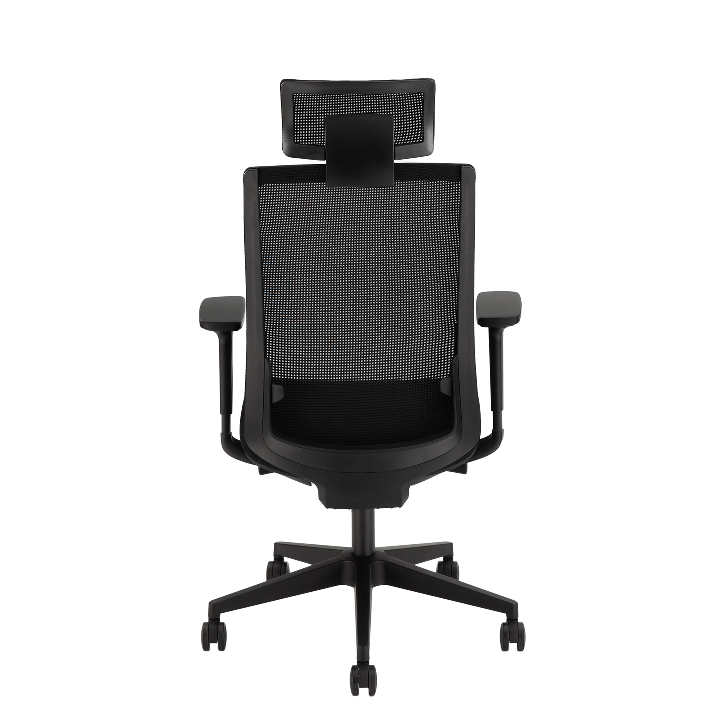 YOOS! Flow Workspace bureaustoel zwart achterkant ergonomisch NEN-EN-1335 normering 