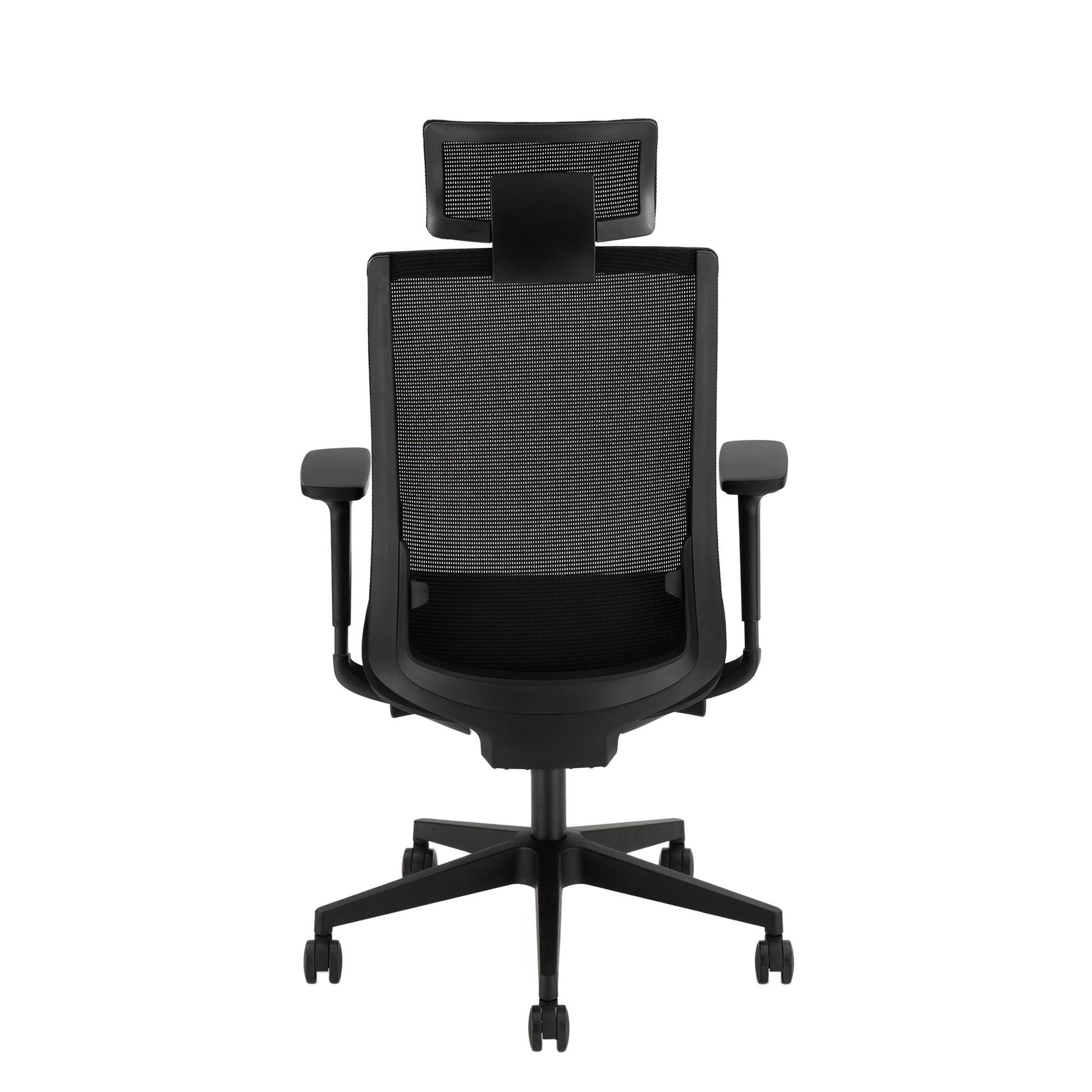 YOOS! Flow Workspace bureaustoel zwart achterkant ergonomisch NEN-EN-1335 normering 