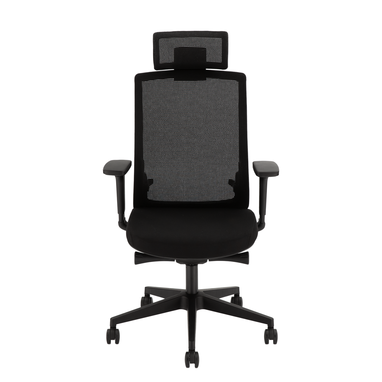 YOOS! Flow Workspace bureaustoel zwart voorkant ergonomisch NEN-EN-1335 normering 