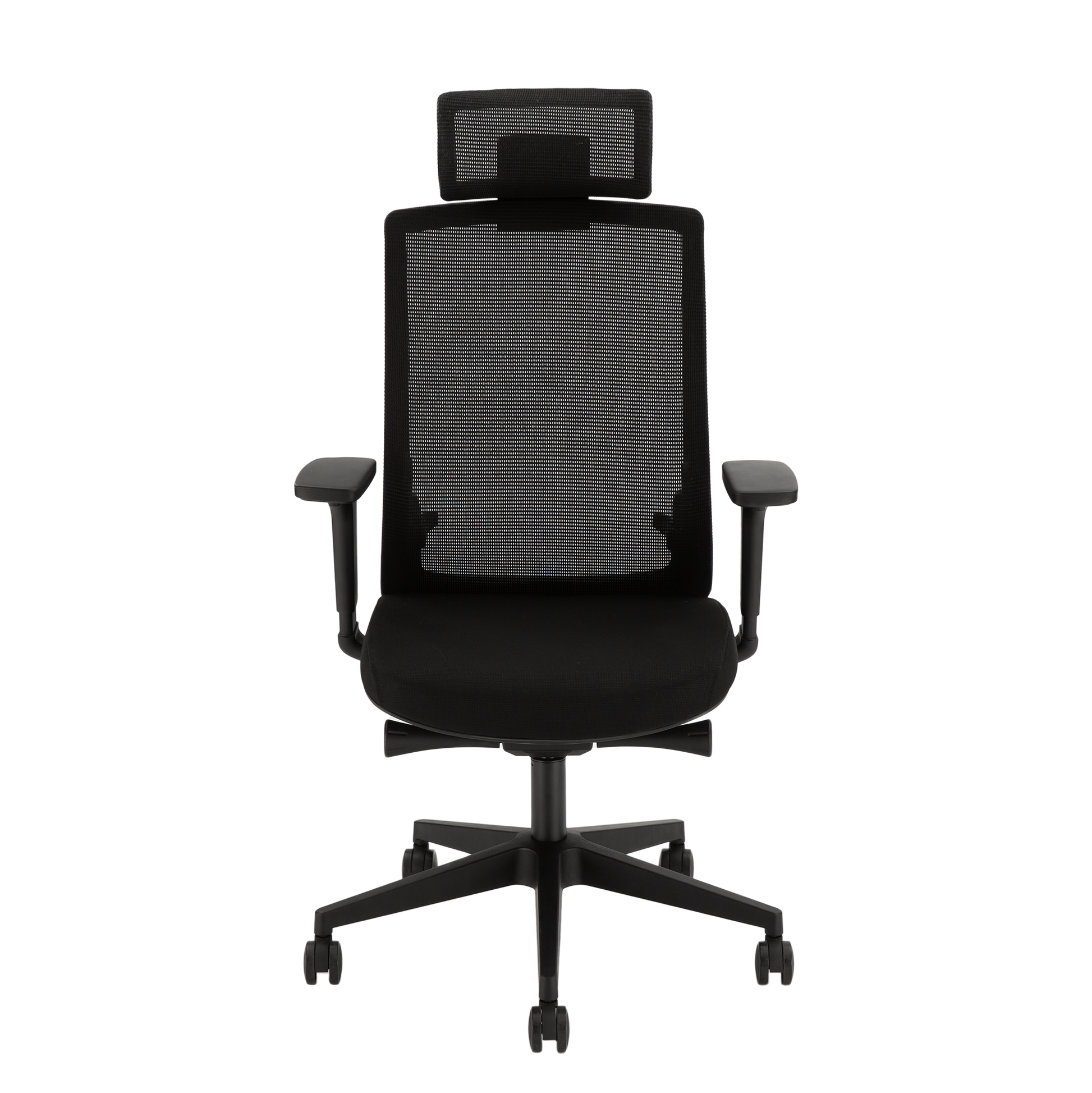 YOOS! Flow Workspace bureaustoel zwart voorkant ergonomisch NEN-EN-1335 normering 