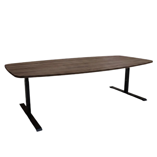 YOOS! vergadertafel 240 x 120 cm bruin eiken zwarte poot