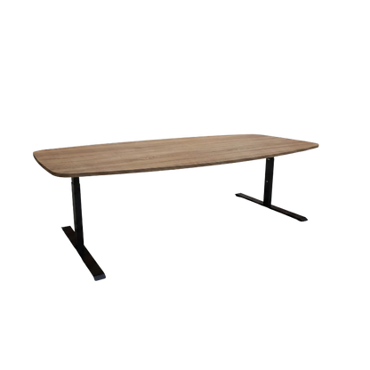 YOOS! vergadertafel 240 x 120 cm midden eiken zwarte poot