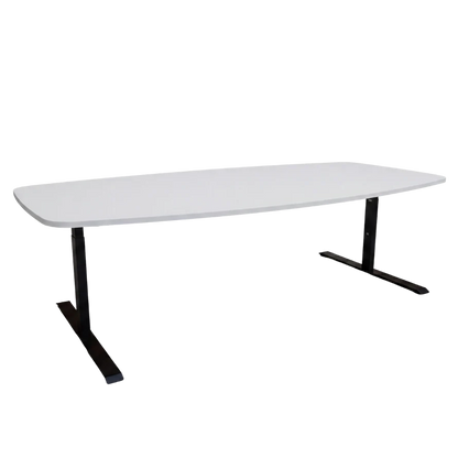 YOOS! vergadertafel 240 x 120 cm wit blad zwarte poot