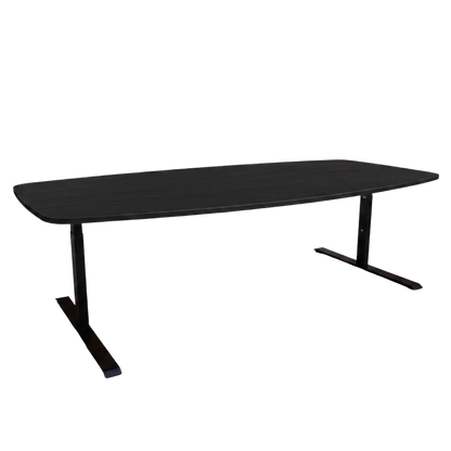 YOOS! vergadertafel 240 x 120 cm zwart eiken zwarte poot