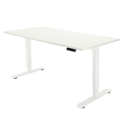 YOOS! Bureau Focus elektrisch verstelbaar bureau wit blad wit frame