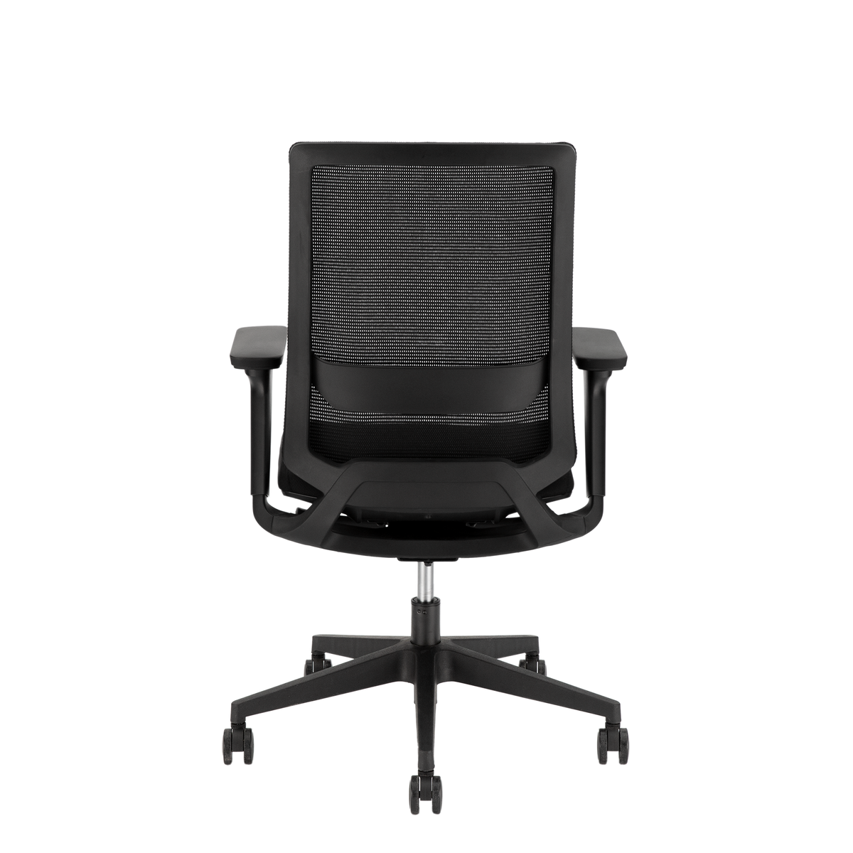 YOOS! Essential Workspace bureaustoel zwart achterkant NEN-EN 1335 normering