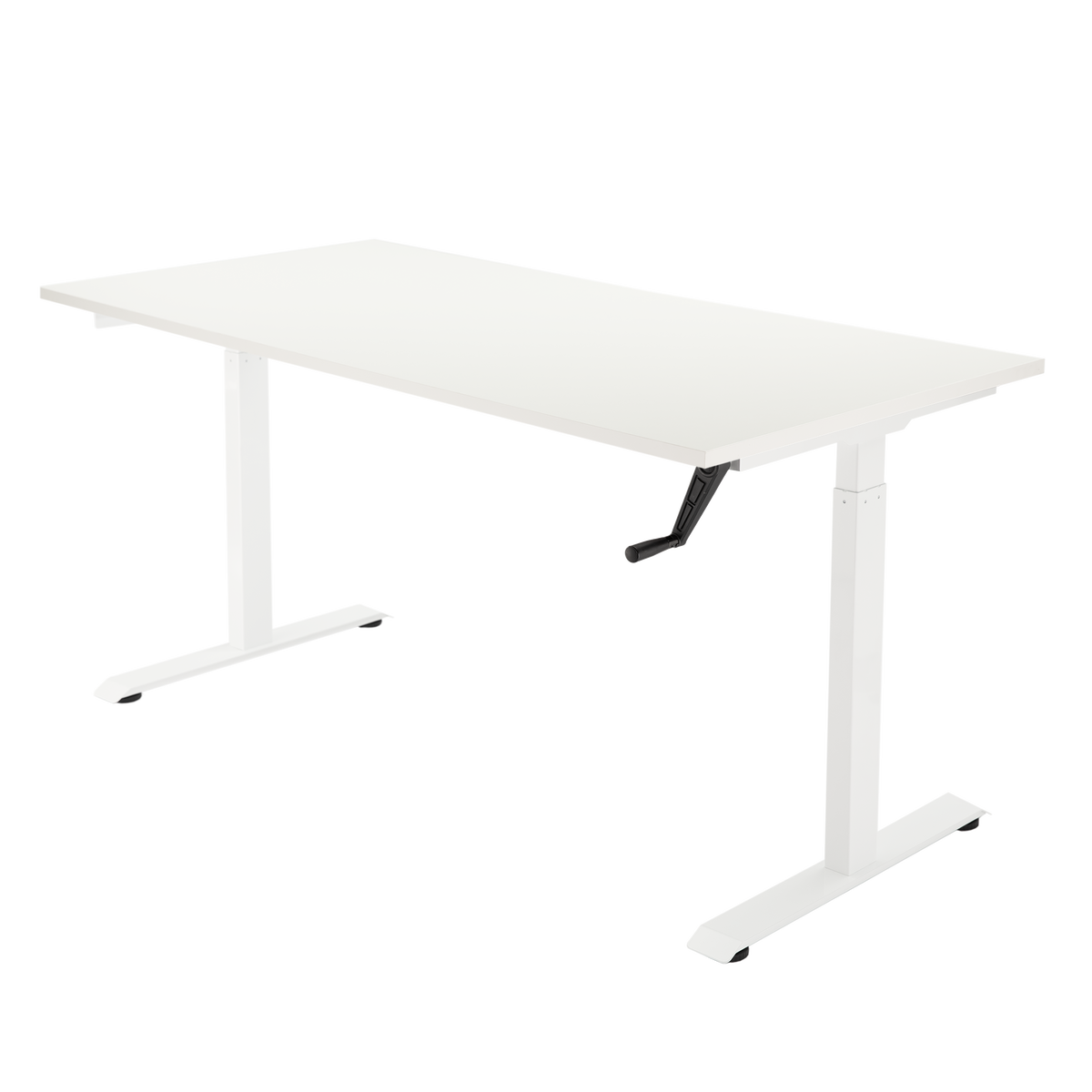 YOOS! Essential Bureau verstelbaar bureau wit blad wit frame