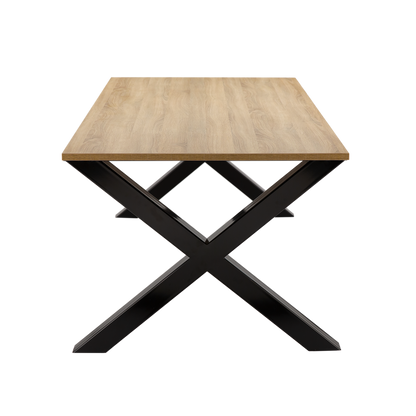 YOOS! kantoormeubelen vergadertafel X poot zwart