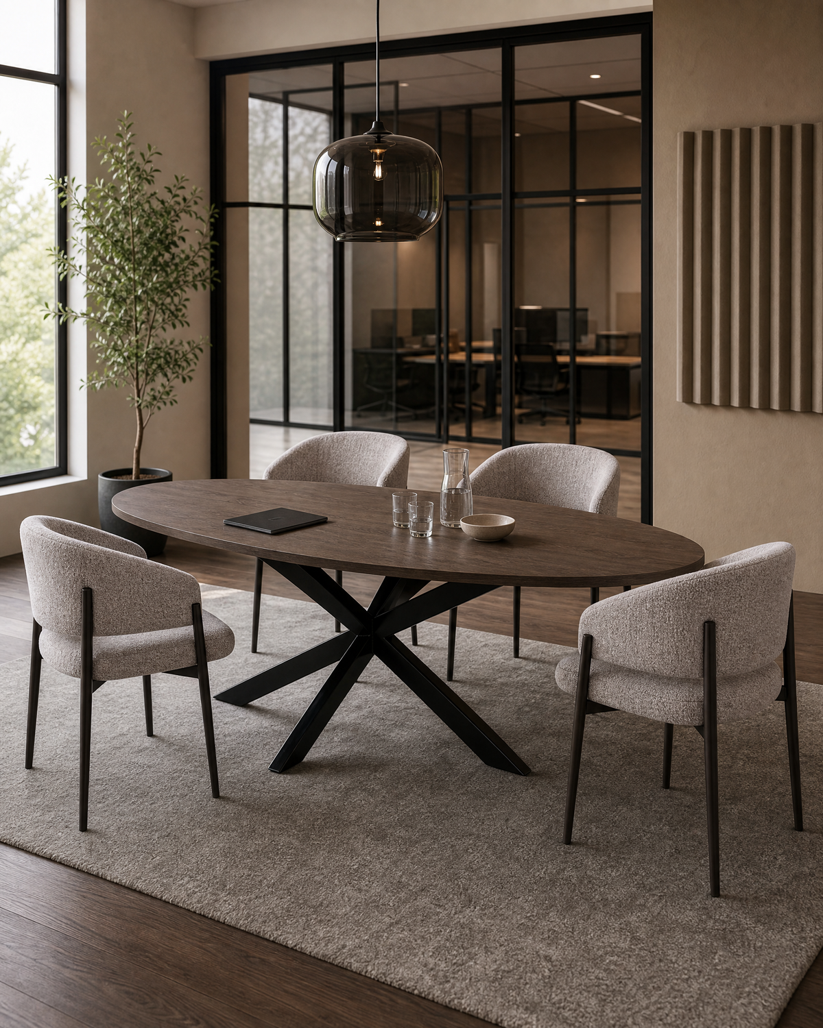 YOOS! vergadertafel en vergaderstoelen kantoormeubelen