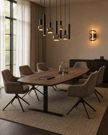 YOOS! Vergaderopstelling luxe draaibare vergaderstoelen